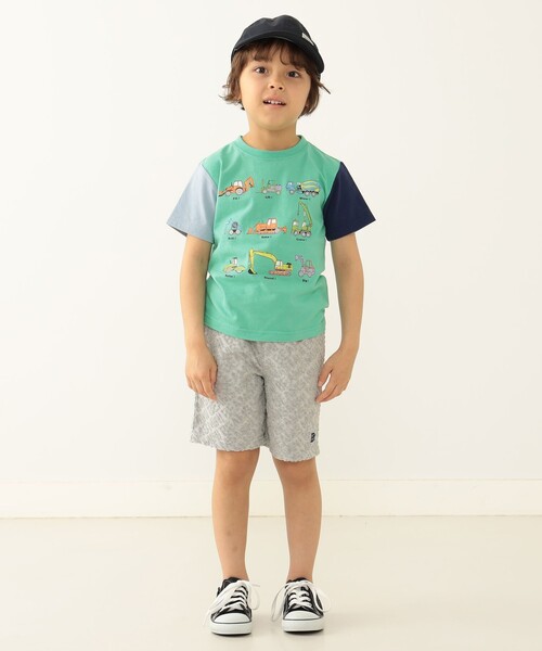 BEAMS mini（ビームスミニ）の「BEAMS mini / ワーキングカー Tシャツ 23SS（90～130cm）（Tシャツ/カットソー・キッズ・その他/オフホワイト/ブルー・130/110/120/90/100）」の11枚目の写真