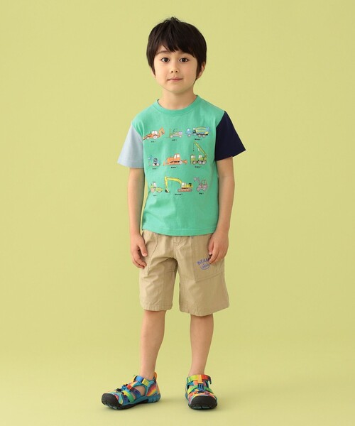 BEAMS mini（ビームスミニ）の「BEAMS mini / ワーキングカー Tシャツ 23SS（90～130cm）（Tシャツ/カットソー・キッズ・その他/オフホワイト/ブルー・130/110/120/90/100）」の10枚目の写真