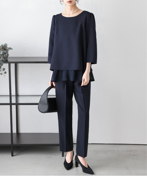 La-gemme（ラジェム）の「バックレースセットアップ（セットアップ・レディース・グレー系その他/グレイッシュベージュ/ブラック/ネイビー・M/L）」の16枚目の写真