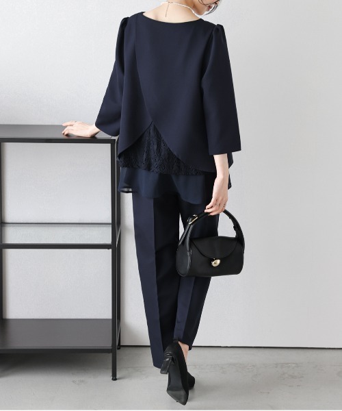 La-gemme（ラジェム）の「バックレースセットアップ（セットアップ・レディース・グレー系その他/グレイッシュベージュ/ブラック/ネイビー・M/L）」の17枚目の写真