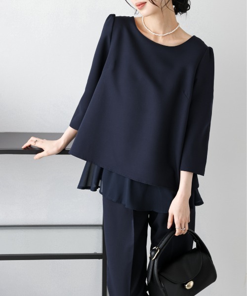 La-gemme（ラジェム）の「バックレースセットアップ（セットアップ・レディース・グレー系その他/グレイッシュベージュ/ブラック/ネイビー・M/L）」の20枚目の写真