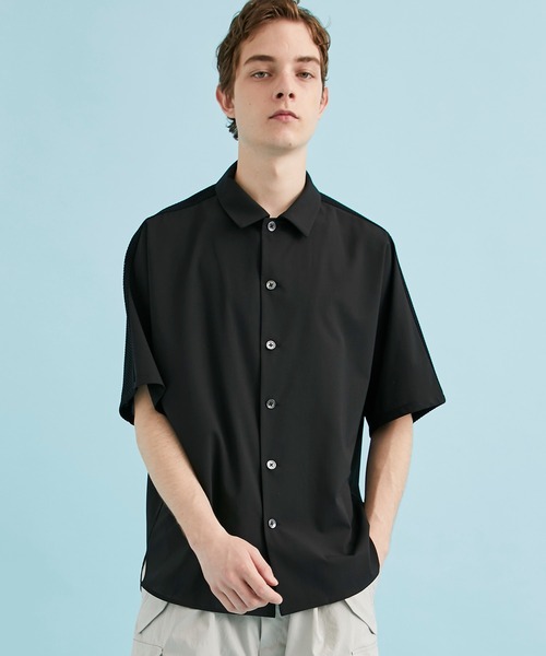 CITY TOKYO（シティトウキョウ）の「バックチェッカーショートスリーブシャツ（シャツ/ブラウス・メンズ・ダークグレー/ホワイト/ブラック・1/2）」の15枚目の写真