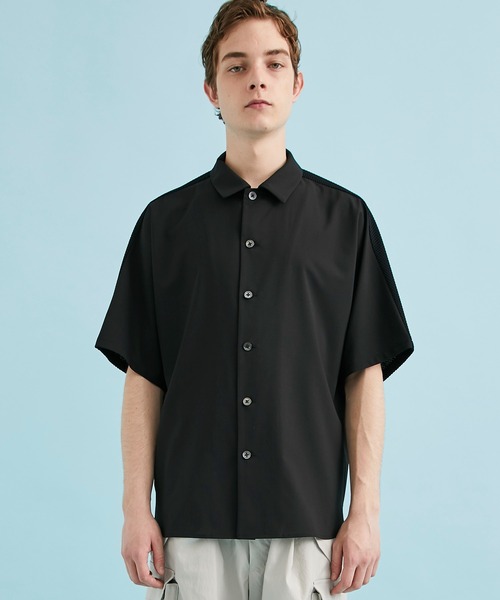 CITY TOKYO（シティトウキョウ）の「バックチェッカーショートスリーブシャツ（シャツ/ブラウス・メンズ・ダークグレー/ホワイト/ブラック・1/2）」の6枚目の写真