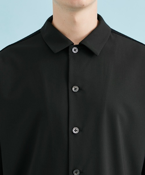 CITY TOKYO（シティトウキョウ）の「バックチェッカーショートスリーブシャツ（シャツ/ブラウス・メンズ・ダークグレー/ホワイト/ブラック・1/2）」の11枚目の写真