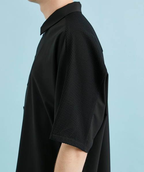 CITY TOKYO（シティトウキョウ）の「バックチェッカーショートスリーブシャツ（シャツ/ブラウス・メンズ・ダークグレー/ホワイト/ブラック・1/2）」の16枚目の写真