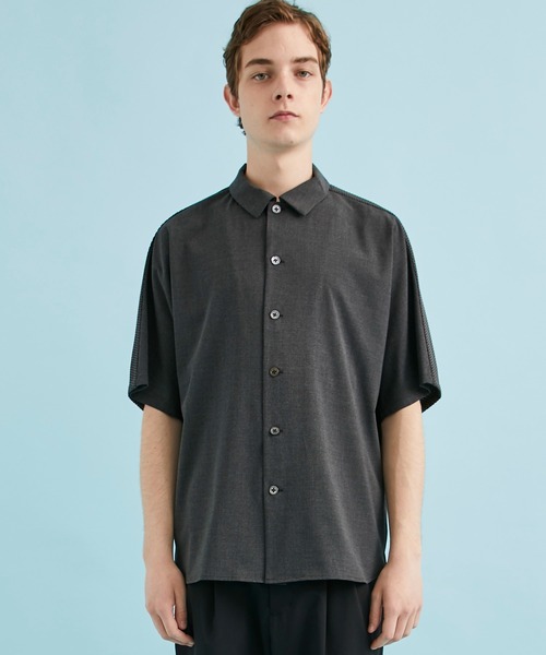 CITY TOKYO（シティトウキョウ）の「バックチェッカーショートスリーブシャツ（シャツ/ブラウス・メンズ・ダークグレー/ホワイト/ブラック・1/2）」の17枚目の写真