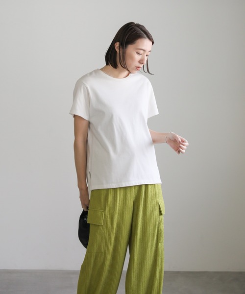 select MOCA（セレクトモカ）の「楊柳プリーツワイドカーゴパンツ（カーゴパンツ・レディース・ブラック/ライトオリーブ・FREE）」の13枚目の写真