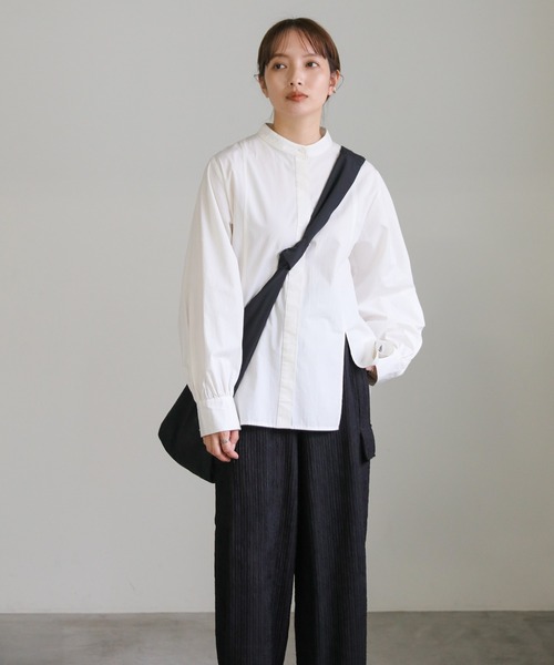 select MOCA（セレクトモカ）の「楊柳プリーツワイドカーゴパンツ（カーゴパンツ・レディース・ブラック/ライトオリーブ・FREE）」の21枚目の写真