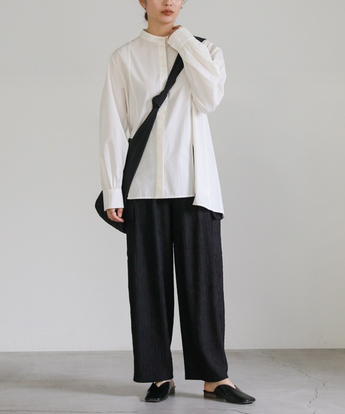 select MOCA（セレクトモカ）の「楊柳プリーツワイドカーゴパンツ（カーゴパンツ・レディース・ブラック/ライトオリーブ・FREE）」の19枚目の写真