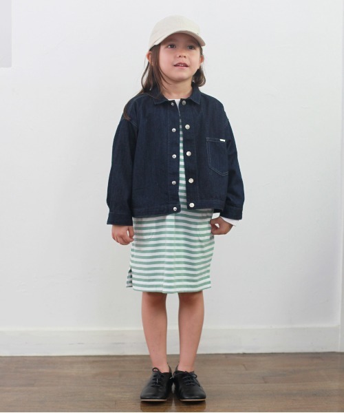 FITH(フィス)の「デニム ワイド ジャケット(その他アウター・キッズ・ネイビー・130/140)」の4枚目の写真