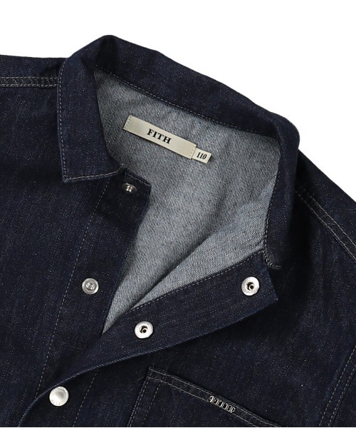 FITH(フィス)の「デニム ワイド ジャケット(その他アウター・キッズ・ネイビー・130/140)」の5枚目の写真