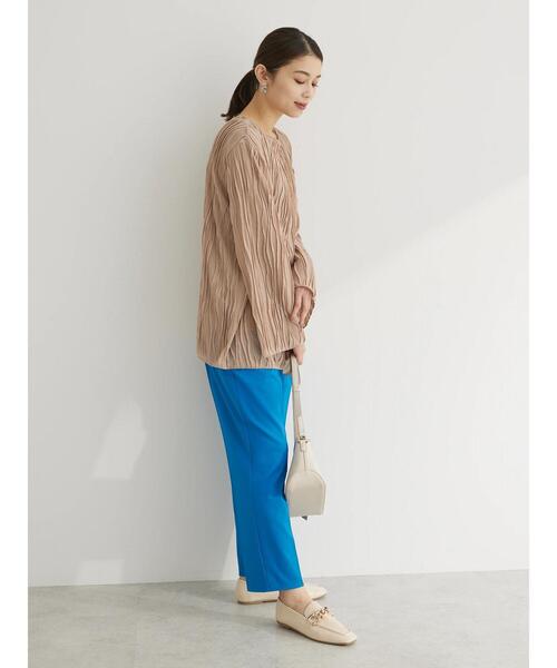 Green　Parks（グリーンパークス）の「ウエーブシアープルオーバー（Tシャツ/カットソー・レディース・グリーン/ベージュ/オフホワイト/ブラック・FREE）」の9枚目の写真