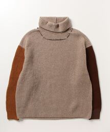 OVERSIZED CHANGEOVER HI-NECK KNIT