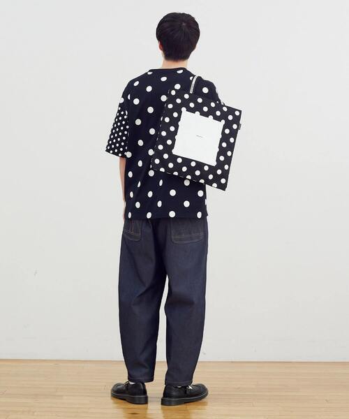 FRAPBOIS（フラボア）の「ドットロゴトート（トートバッグ・レディース・ブラック/キナリ・FREE）」の10枚目の写真