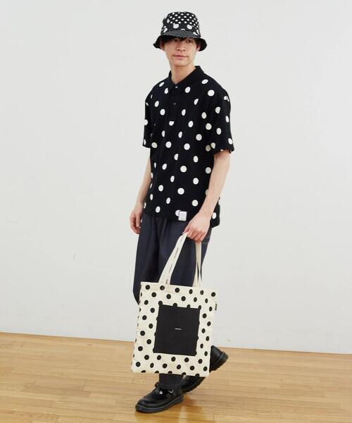 FRAPBOIS（フラボア）の「ドットロゴトート（トートバッグ・レディース・ブラック/キナリ・FREE）」の8枚目の写真