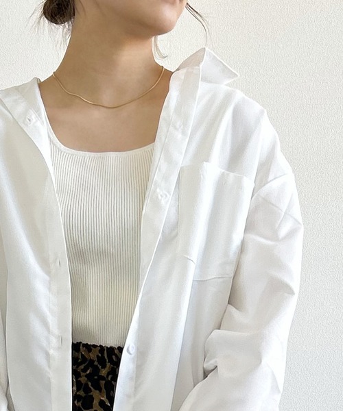 Kotoe(コトエ)の「ビッグシャツ ドロップショルダー 白シャツ ホワイト(シャツ/ブラウス・レディース・ホワイト・FREE)」の13枚目の写真