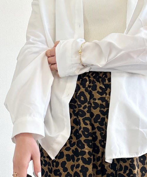 Kotoe(コトエ)の「ビッグシャツ ドロップショルダー 白シャツ ホワイト(シャツ/ブラウス・レディース・ホワイト・FREE)」の6枚目の写真