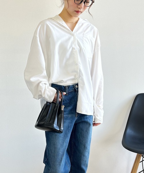 Kotoe(コトエ)の「ビッグシャツ ドロップショルダー 白シャツ ホワイト(シャツ/ブラウス・レディース・ホワイト・FREE)」の17枚目の写真