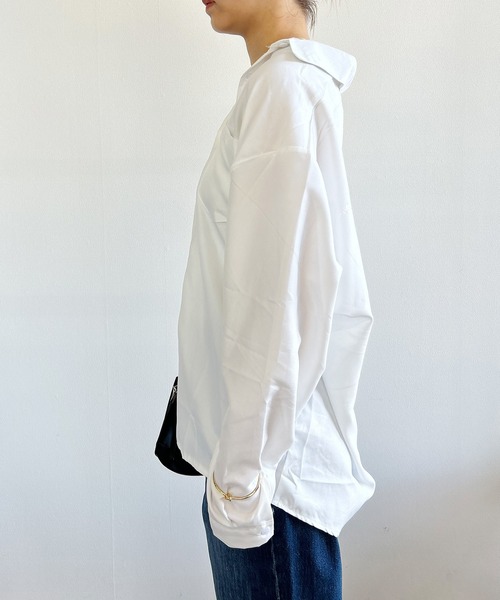 Kotoe(コトエ)の「ビッグシャツ ドロップショルダー 白シャツ ホワイト(シャツ/ブラウス・レディース・ホワイト・FREE)」の18枚目の写真