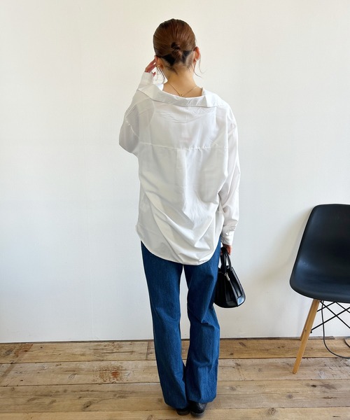 Kotoe(コトエ)の「ビッグシャツ ドロップショルダー 白シャツ ホワイト(シャツ/ブラウス・レディース・ホワイト・FREE)」の19枚目の写真