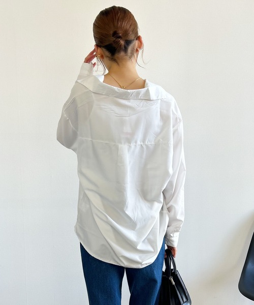 Kotoe(コトエ)の「ビッグシャツ ドロップショルダー 白シャツ ホワイト(シャツ/ブラウス・レディース・ホワイト・FREE)」の20枚目の写真