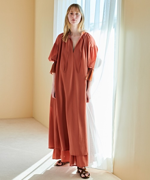 kha:ki（カーキ）の「「KHA:KI / カーキ」GATHER JQ DRESS（ワンピース