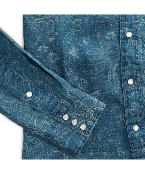 RRL（ダブル アール エル）の「スリム フィット バンダナ リネン