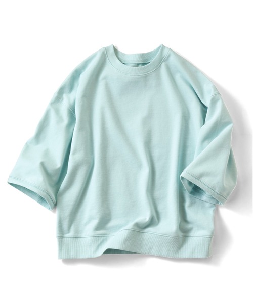 IEDIT(イディット)の「IEDIT USAコットンのラフシルエットなスウェットトップス(スウェット・レディース・オフホワイト/ライトブルー/ダークグリーン・MEDIUM/LARGE/X-LARGE/XX-LARGE/XXX-LARGE/SMALL)」の3枚目の写真