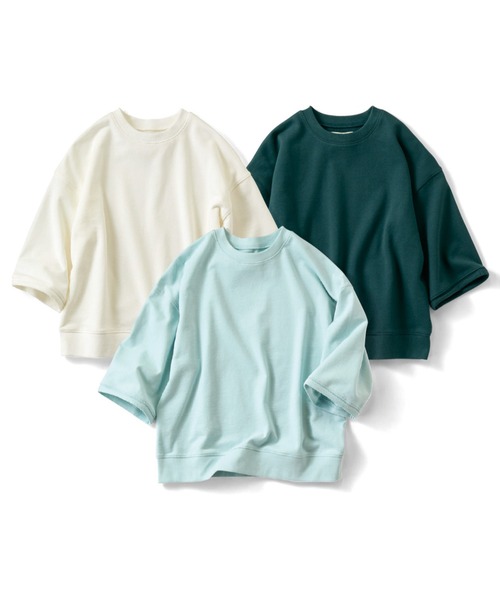 IEDIT(イディット)の「IEDIT USAコットンのラフシルエットなスウェットトップス(スウェット・レディース・オフホワイト/ライトブルー/ダークグリーン・MEDIUM/LARGE/X-LARGE/XX-LARGE/XXX-LARGE/SMALL)」の8枚目の写真
