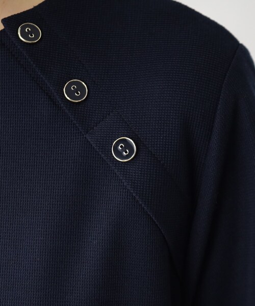 grove（グローブ）の「◆サイドプリーツカノコワンピース（ワンピース・レディース・ナチュラル/ブラック/ネイビー・02/03/04/01/05）」の13枚目の写真