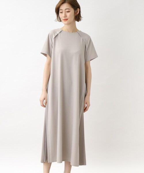 grove（グローブ）の「◆サイドプリーツカノコワンピース（ワンピース・レディース・ナチュラル/ブラック/ネイビー・02/03/04/01/05）」の19枚目の写真