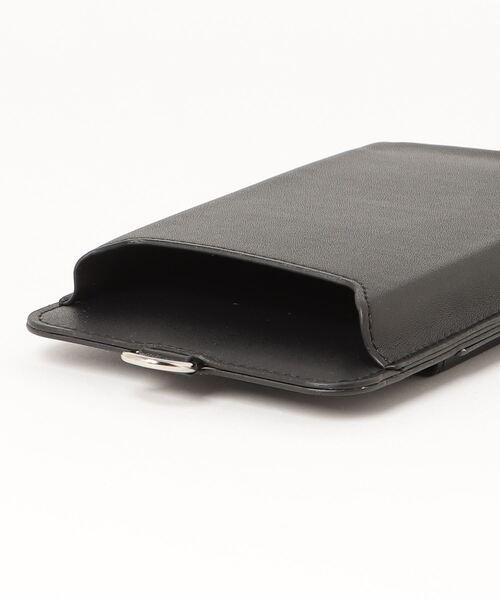 WEGO（ウィゴー）の「WEGO/シンプルPUスマホポーチ（スマホグッズ・レディース・ホワイト/ブラック・FREE）」の5枚目の写真