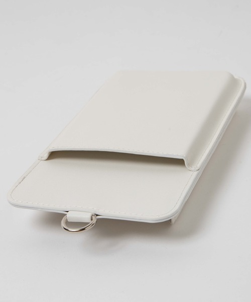 WEGO（ウィゴー）の「WEGO/シンプルPUスマホポーチ（スマホグッズ・レディース・ホワイト/ブラック・FREE）」の10枚目の写真