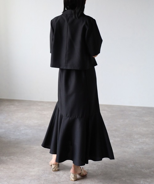 セール】ジャケット&マーメイドワンピースセットアップ