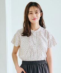 grove | 1枚着でもインナーでも活躍する優秀ヴィンテージサテンピンタックブラウス(シャツ/ブラウス)