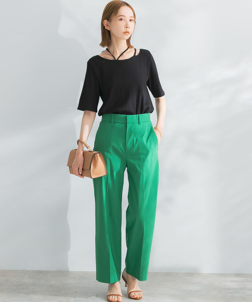 URBAN RESEARCH ROSSO（アーバンリサーチロッソ）の「デザインネックTシャツ（Tシャツ/カットソー・レディース・ブラック/ベージュ系その他/オフホワイト・FREE）」の12枚目の写真