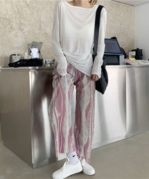 マーブルプリーツパンツ(se)