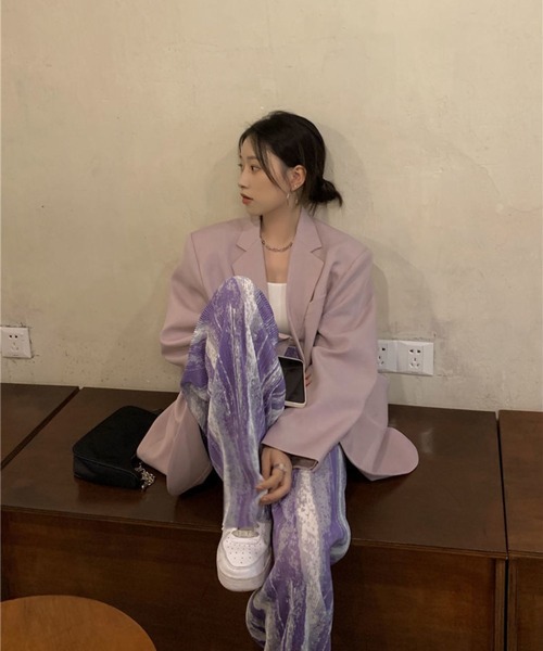 sevens（セブンズ）の「マーブルプリーツパンツ(se)（その他パンツ・レディース・ブルー/グリーン/ピンク/パープル・FREE）」の19枚目の写真