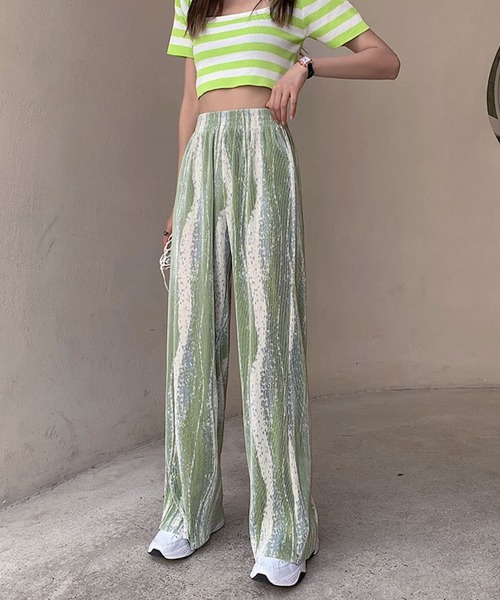 sevens（セブンズ）の「マーブルプリーツパンツ(se)（その他パンツ・レディース・ブルー/グリーン/ピンク/パープル・FREE）」の13枚目の写真