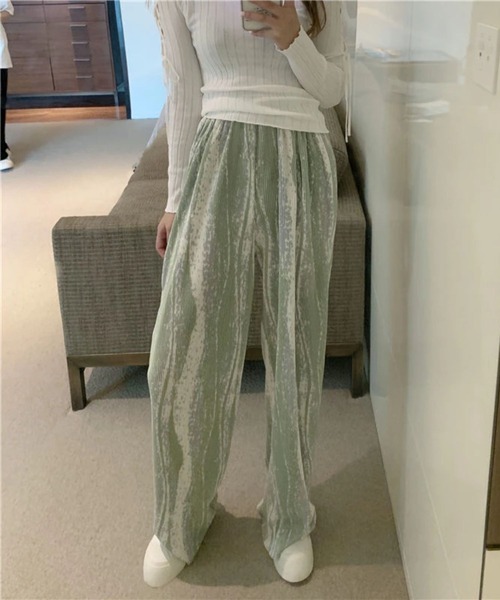 sevens（セブンズ）の「マーブルプリーツパンツ(se)（その他パンツ・レディース・ブルー/グリーン/ピンク/パープル・FREE）」の15枚目の写真