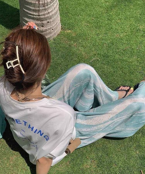 sevens（セブンズ）の「マーブルプリーツパンツ(se)（その他パンツ・レディース・ブルー/グリーン/ピンク/パープル・FREE）」の18枚目の写真