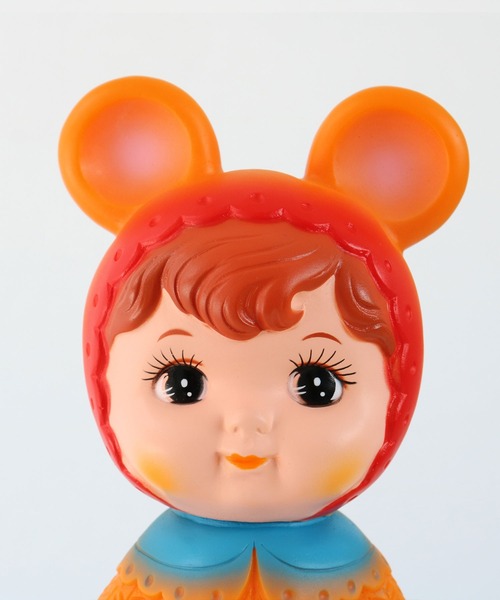 SiNCERE(シンシア)の「クッピーラムネ×チャーミーちゃんコラボ フィギュア(ソフビ人形)(フィギュア・レディース・ブラウン/オレンジ・FREE)」の4枚目の写真