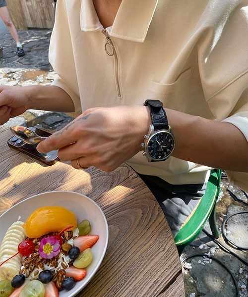 ASCLO(エジュクロ)の「ASCLO O Ring Zip Collar T Shirt(Tシャツ/カットソー・メンズ・ネイビー/クリーム・FREE)」の12枚目の写真