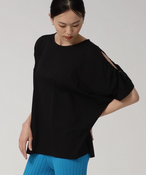 GALLEST（ギャレスト）の「ショルダードロストTシャツ（Tシャツ/カットソー・レディース・ホワイト/ブラック/グリーン/ピンク系・38/13）」の3枚目の写真