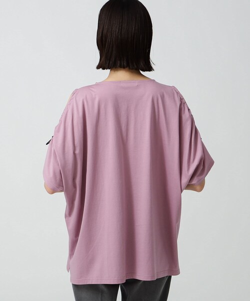 GALLEST（ギャレスト）の「ショルダードロストTシャツ（Tシャツ/カットソー・レディース・ホワイト/ブラック/グリーン/ピンク系・38/13）」の13枚目の写真