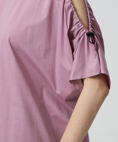 GALLEST（ギャレスト）の「ショルダードロストTシャツ（Tシャツ/カットソー・レディース・ホワイト/ブラック/グリーン/ピンク系・38/13）」の11枚目の写真