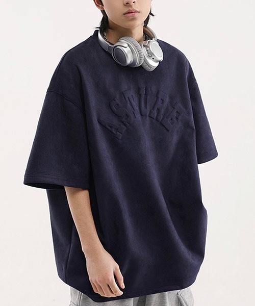 WESTBOY（ウエストボーイ）の「ビッグシルエットロゴTシャツWOK23S3TP06【WB ORIGINALS】（Tシャツ/カットソー・メンズ・ブラウン/ネイビー/ベージュ・L/M/XL）」の3枚目の写真