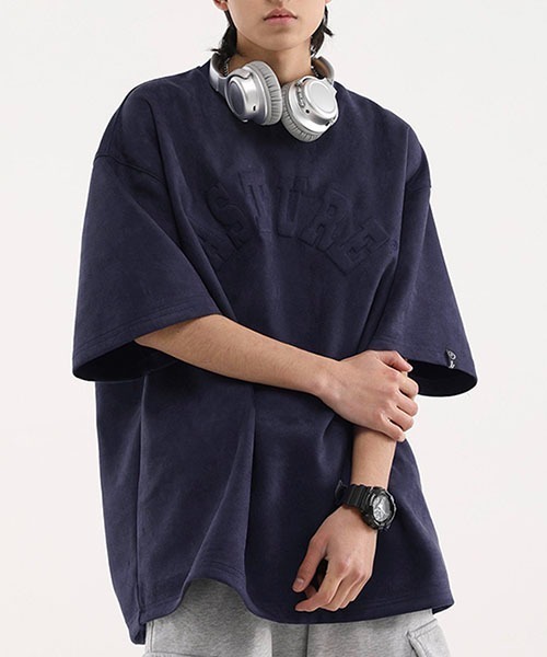 WESTBOY（ウエストボーイ）の「ビッグシルエットロゴTシャツWOK23S3TP06【WB ORIGINALS】（Tシャツ/カットソー・メンズ・ブラウン/ネイビー/ベージュ・L/M/XL）」の12枚目の写真