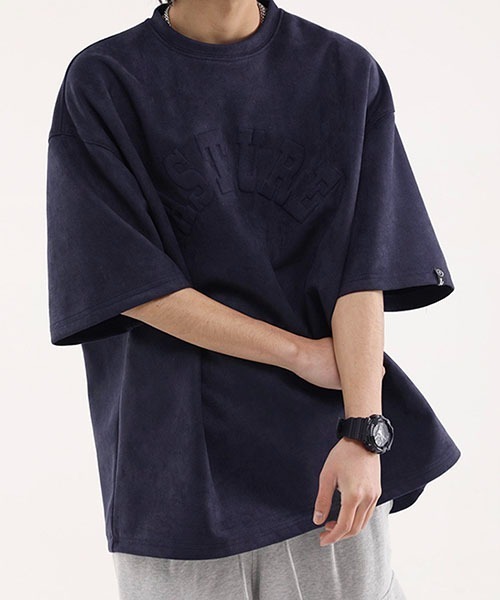 WESTBOY（ウエストボーイ）の「ビッグシルエットロゴTシャツWOK23S3TP06【WB ORIGINALS】（Tシャツ/カットソー・メンズ・ブラウン/ネイビー/ベージュ・L/M/XL）」の4枚目の写真