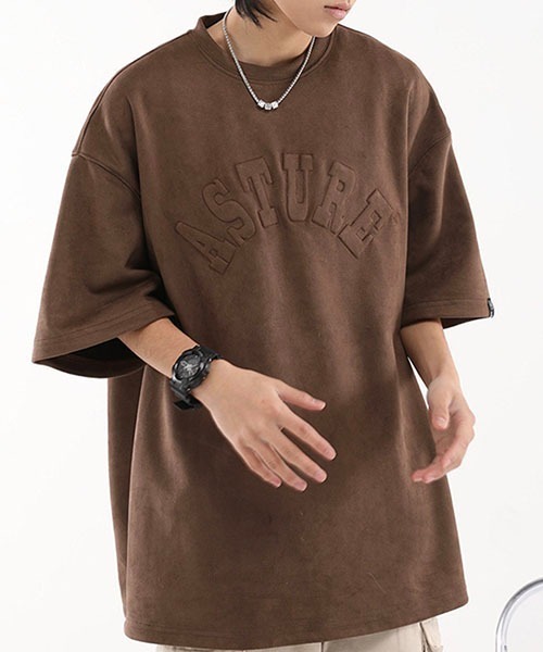 WESTBOY（ウエストボーイ）の「ビッグシルエットロゴTシャツWOK23S3TP06【WB ORIGINALS】（Tシャツ/カットソー・メンズ・ブラウン/ネイビー/ベージュ・L/M/XL）」の8枚目の写真